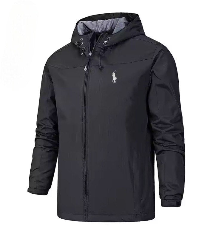 Herrenjacke RL mit Kapuze – Schwarz